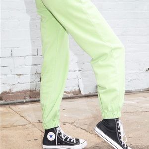 ISO lime green brandy sweats